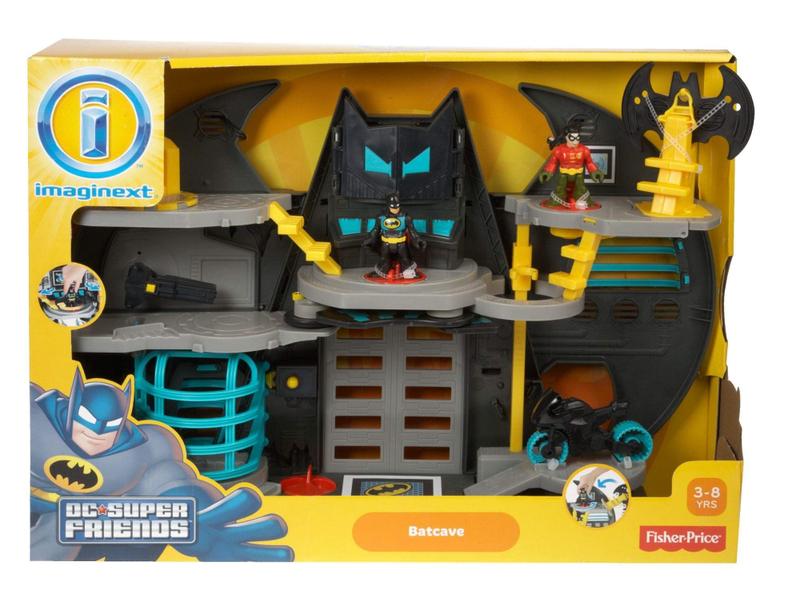 Batcaverna Fisher-Price Imaginext Super Friends com Personagens 3-8 anos Imagem de Batcaverna Fisher-Price Imaginext Super Friends com Personagens 3-8 anos