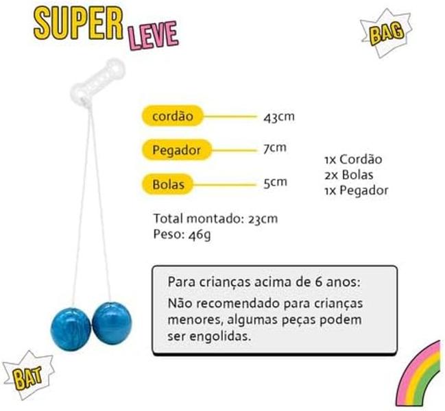 Bate Bate Bat Bag Retro Divertido - Genérico Imagem de Bate Bate Bat Bag Retro Divertido