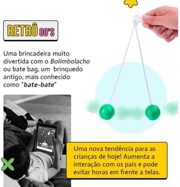 Bate Bate Bat Bag Retro Divertido - Genérico Imagem de Bate Bate Bat Bag Retro Divertido