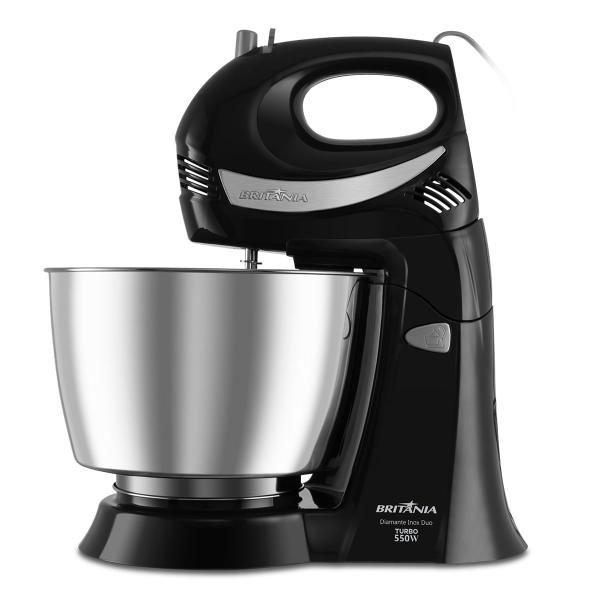 Batedeira Britânia Diamante Inox Turbo Duo 4,3L 550W Batedeira Britânia Diamante Inox Turbo Duo 4,3L 550W