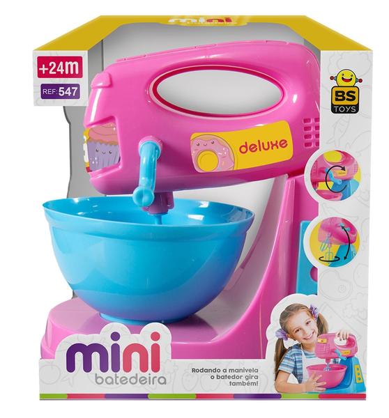 Imagem de Batedeira De Brinquedo Mini Rosa Deluxe Infantil - Bs Toys