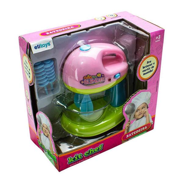 Imagem de Batedeira Kit Chef De Brinquedo Luz Som - Etitoys