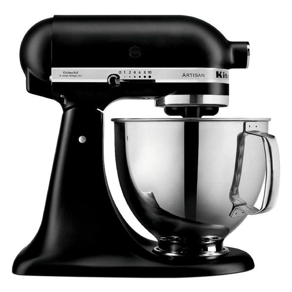 Imagem de Batedeira KitchenAid Stand Mixer Artisan 4,8L Black Matte 110V KEA33CPANA