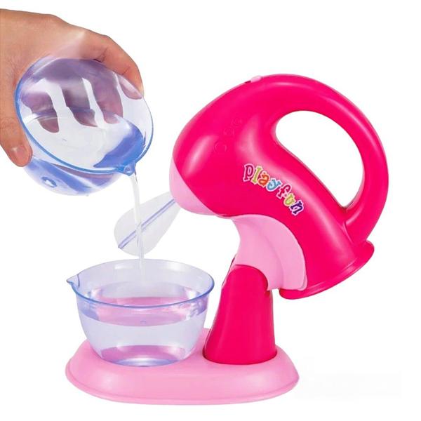 Imagem de Batedeira Mixer Infantil Brinquedo de Cozinha Movimento Real Com Luzes