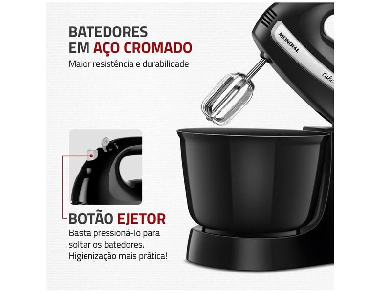 Imagem de Batedeira Mondial Preta 500W Premium