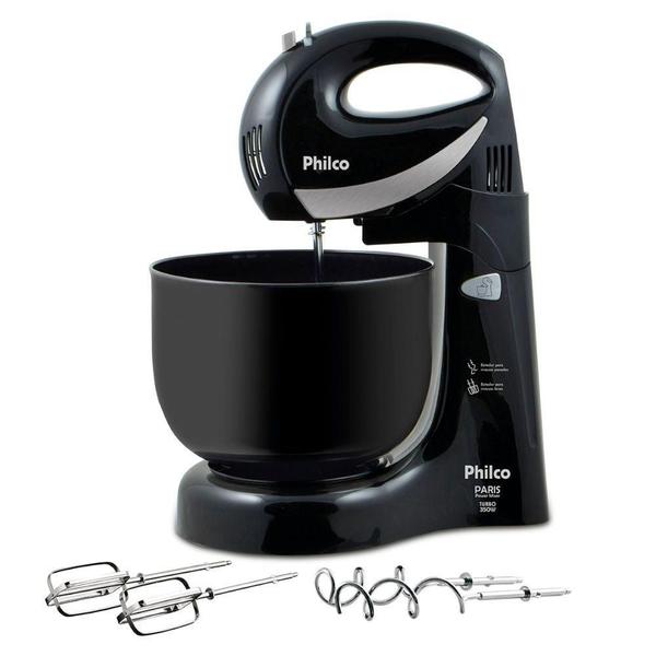 Imagem de Batedeira Paris Power Mixer 4 Velocidades Com Turbo 350W Philco Capacidade 4L