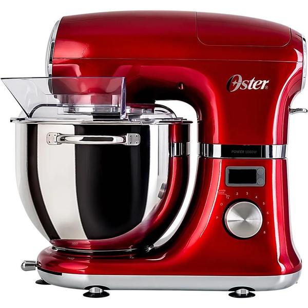 Imagem de Batedeira Planetária Digital Oster Bowl Inox 5l C/ Pedestal Cor Vermelho 110v