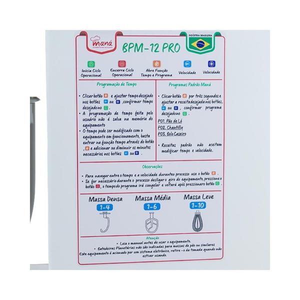 Imagem de Batedeira Planetaria Industrial 12L Bpm-12 Inteligente Mana