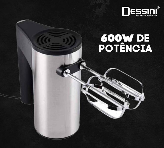 Imagem de Batedeira Profissional de Mão Inox Bolo Importado Industrial