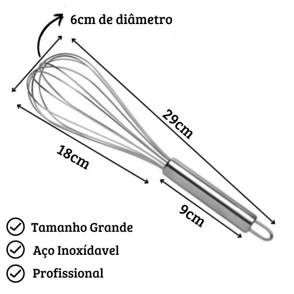 Imagem de Batedor De Claras Em Neve Em Inox Fuê Fouet 27cm