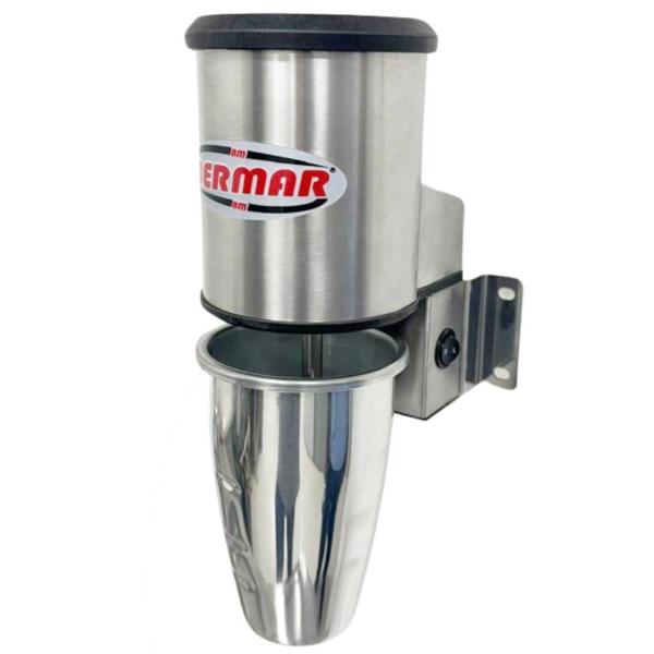 Imagem de Batedor de Milk Shake De Parede 450ml Industrial Inox BM168 Bermar