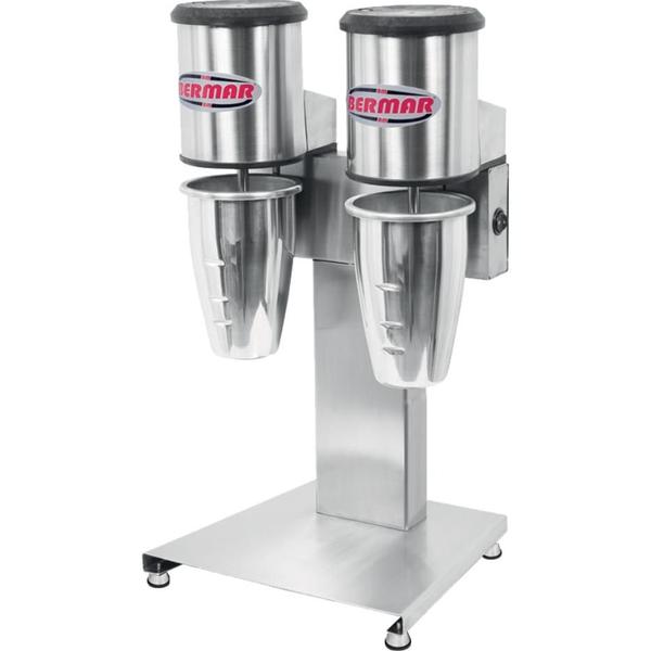 Batedor De Milk Shake Profissional Duplo Inox Bermar 127v Imagem de Batedor De Milk Shake Profissional Duplo Inox Bermar 127v