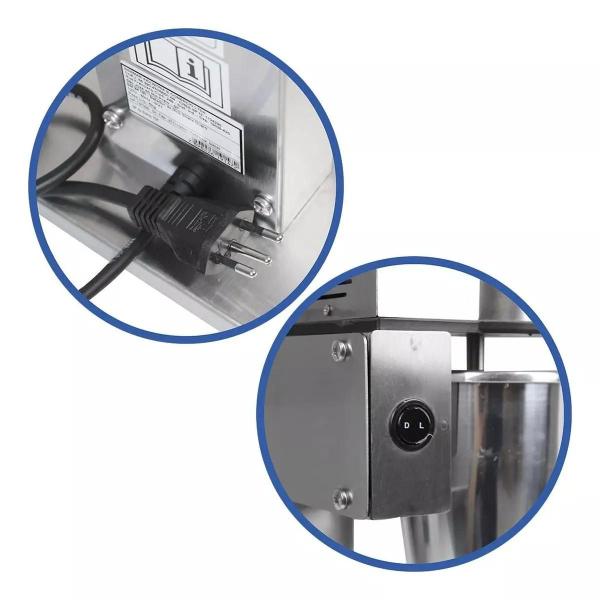 Batedor De Milk Shake Profissional Duplo Inox Bermar 127v Imagem de Batedor De Milk Shake Profissional Duplo Inox Bermar 127v