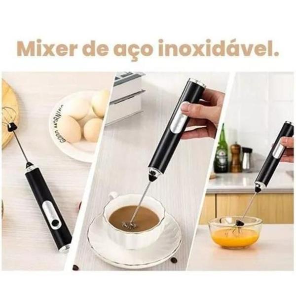 Imagem de Batedor Misturador Mixer Elétrico Bebidas Leite Café Clara