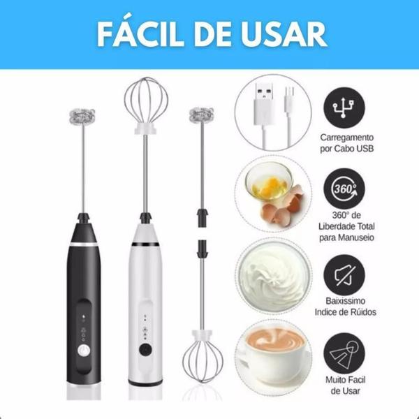 Imagem de Batedor Misturador Mixer Elétrico Bebidas Leite Café Clara