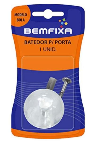 Imagem de Batedor Para Porta - Modelo Bola Bemfixa Transparente