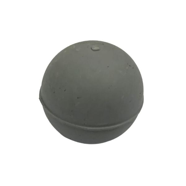 Batedor Porta Bola Borracha Batente Amortecedor Cinza com 5 - P&J Imagem de Batedor Porta Bola Borracha Batente Amortecedor Cinza com 5