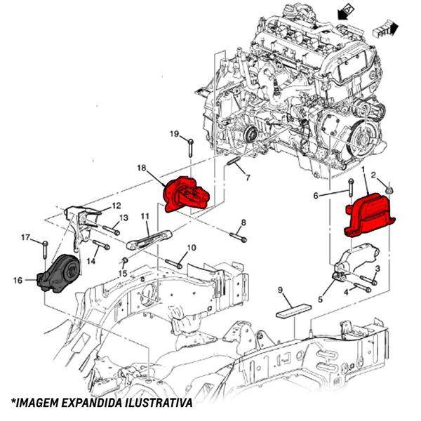 Imagem de Batente Do Capo Lado Direito Pecas Genuinas Gm Chevrolet S10 2013 Em Diante 52042106