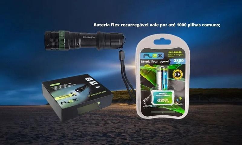 Imagem de Bateria 18650 Recarregavel 3.7v 3800 mah Lanterna Microfone Controlador de Carga