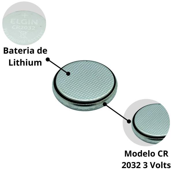 Imagem de Bateria 2032 Lithium 3V 3 Volts Battery CR2032 Cartela 5x Pilhas 3,2 x 20mm Alta Qualidade Aprovada Pelo Inmetro