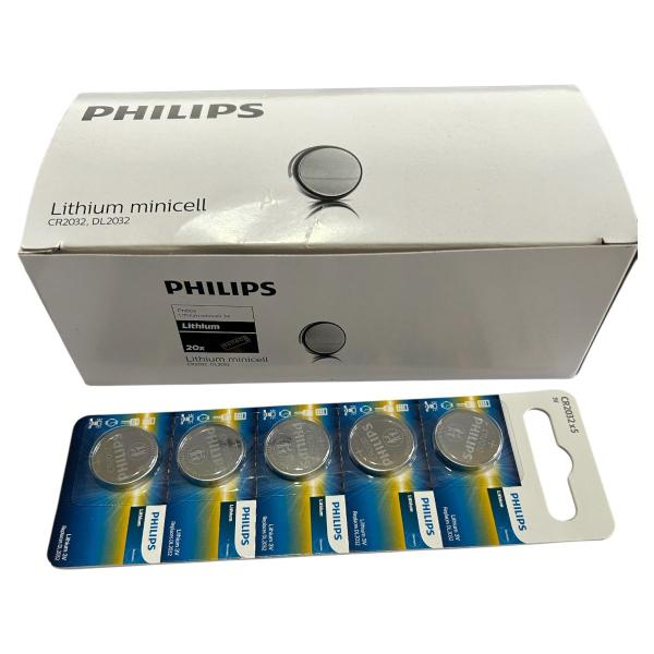 Imagem de Bateria 2032 Philips de 3v Cr2032 com 10 Unidades Original