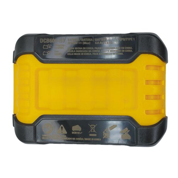 Imagem de Bateria 6Ah 60V DCB606-B3 Compatível com Esmerilhadeira DeWalt DCG414-B2 Tipo 2