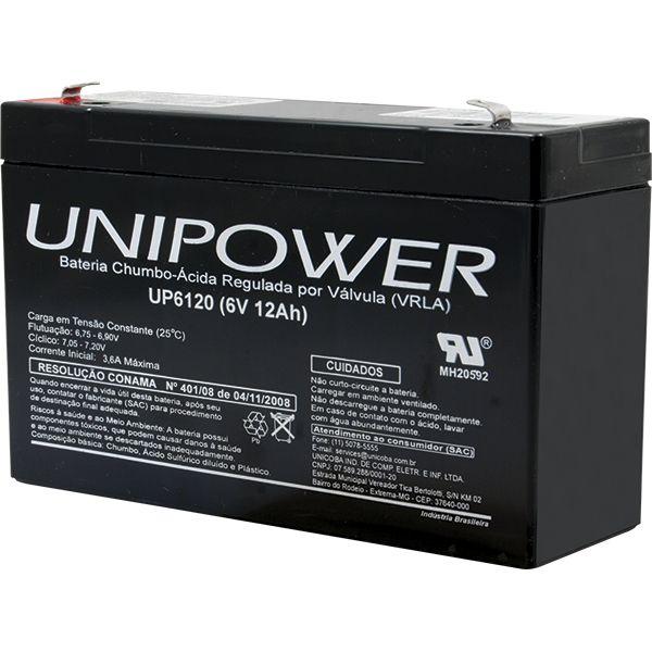 Imagem de Bateria 6v 12a Selada Up6120 Unipower