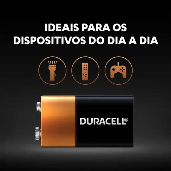 Imagem de Bateria 9V Duracell Pilha Alcalina Mn1604B1