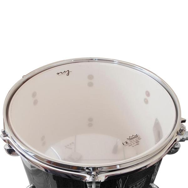 Imagem de Bateria Acústica 2t Pr Sp Silver Sparkle Prata Com Banco Ny F1rst F097