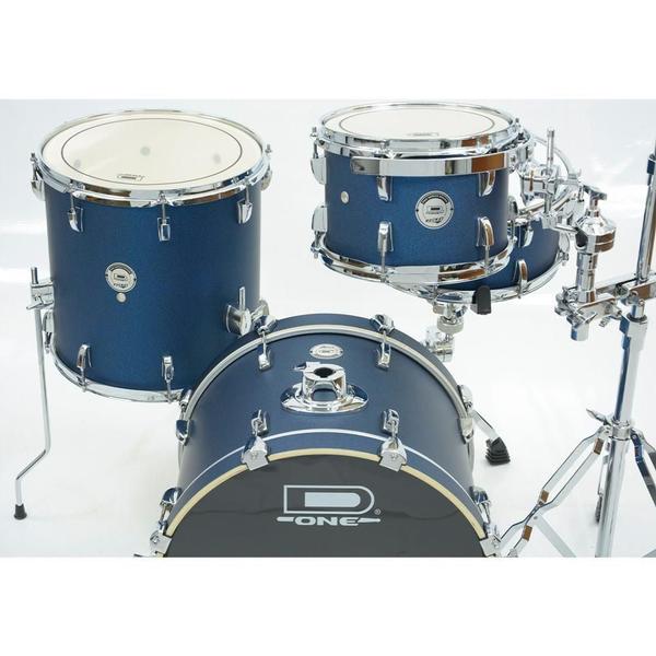 Imagem de Bateria Acústica D One Rocket DR18 Blue Satin Sparkle Banco