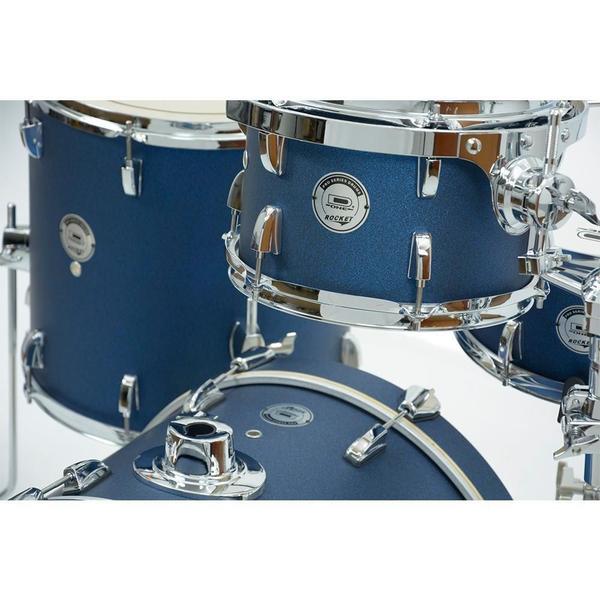 Imagem de Bateria Acústica D One Rocket DR18 Blue Satin Sparkle Banco