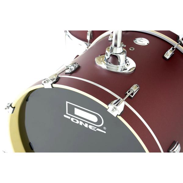 Imagem de Bateria Acústica D-One Rocket DR20 Red Satin Sparkle Bumbo 20 Polegadas