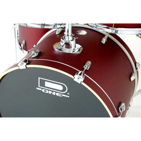 Imagem de Bateria Acústica D-One Rocket DR22 Red Satin Sparkle Bumbo 22 Polegadas