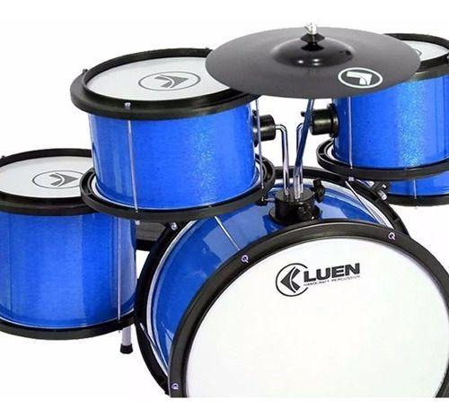 Imagem de Bateria Acústica Infantil Luen Pop Kids Varias Cores Complet