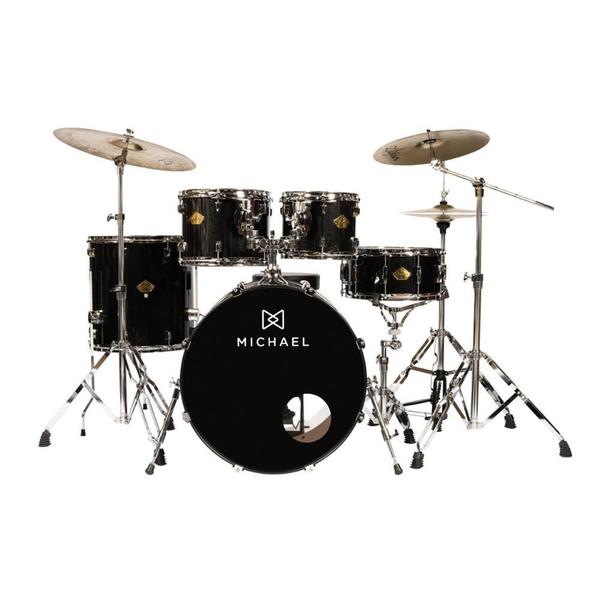 Imagem de Bateria Acustica Michael Legacy DML422 SBK - Sparkle Black