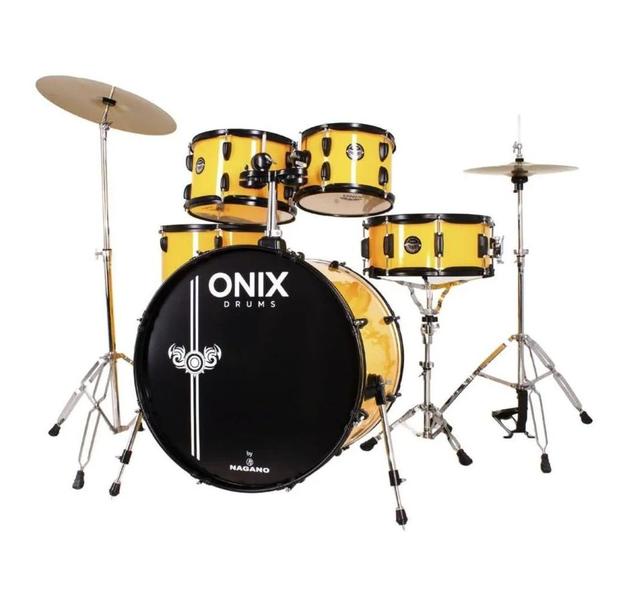 Imagem de Bateria Acústica Nagano Onix Smart 22 Big Yellow