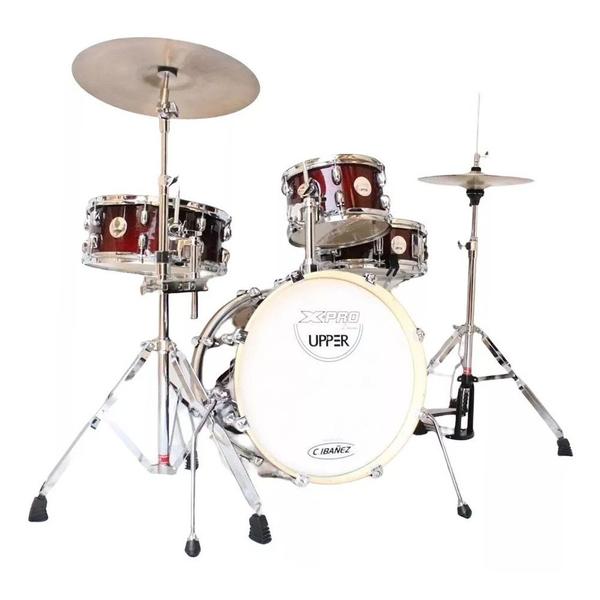 Imagem de Bateria Acustica X-pro Gig Upper 10/14/16 Shell Pack Red Sparkle Vermelha