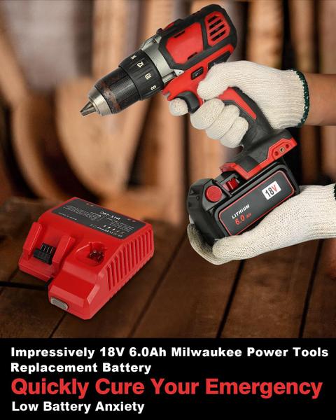 Imagem de Bateria Aoasur compatível com Milwaukee M18 18V 6.0Ah