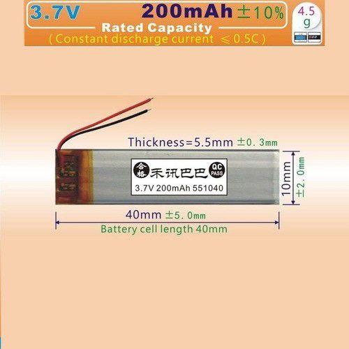 Imagem de Bateria  Chaveiro , Óculos, 3,7v 200mah Cr