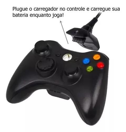 Imagem de Bateria Com Cabo E Carregador Usb Para ControleCompatível com  Xbox 360