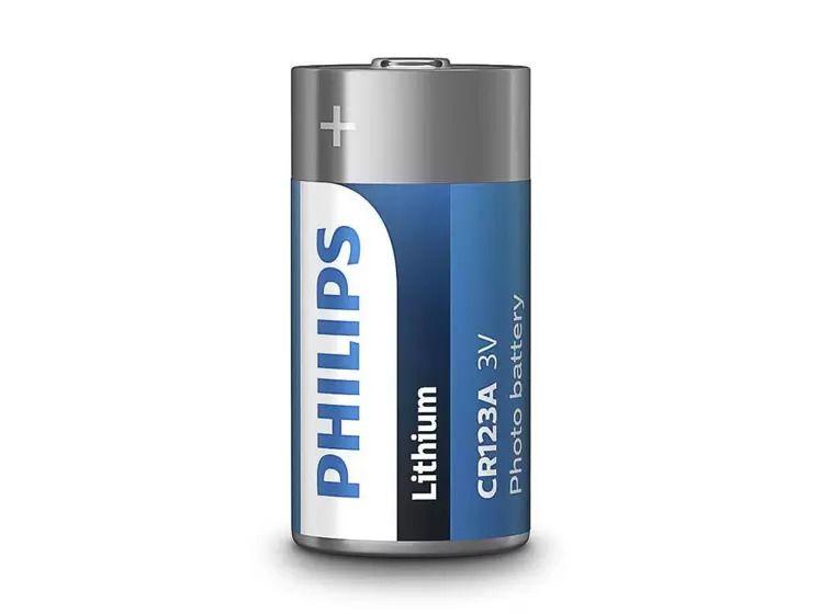 Imagem de Bateria Cr123a Philips 3v Pilha Cr123a Cartela C/ 1 Unidade