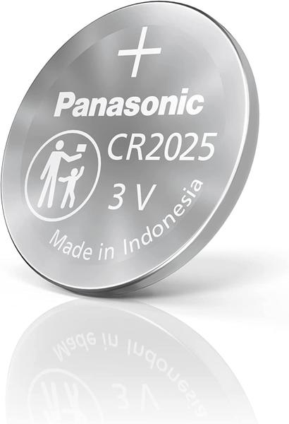 Imagem de Bateria CR2025 3V Panasonic Pilha Moeda C/5 Unid Botão