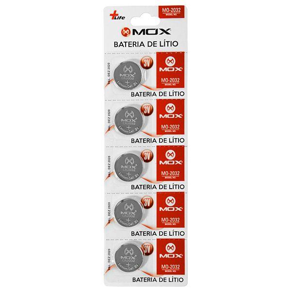 Imagem de Bateria CR2032 Mox MO-2032 3V 5 Unidades