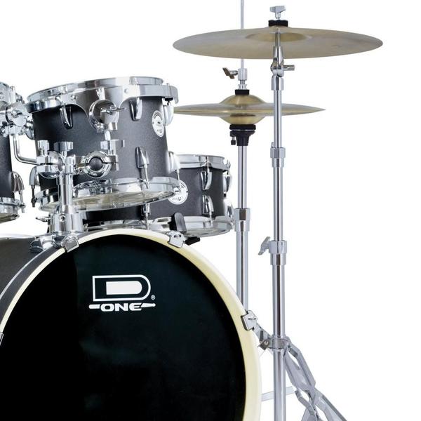 Imagem de Bateria D One Rocket Dr22 preto fosco bumbo 22 + ferragens