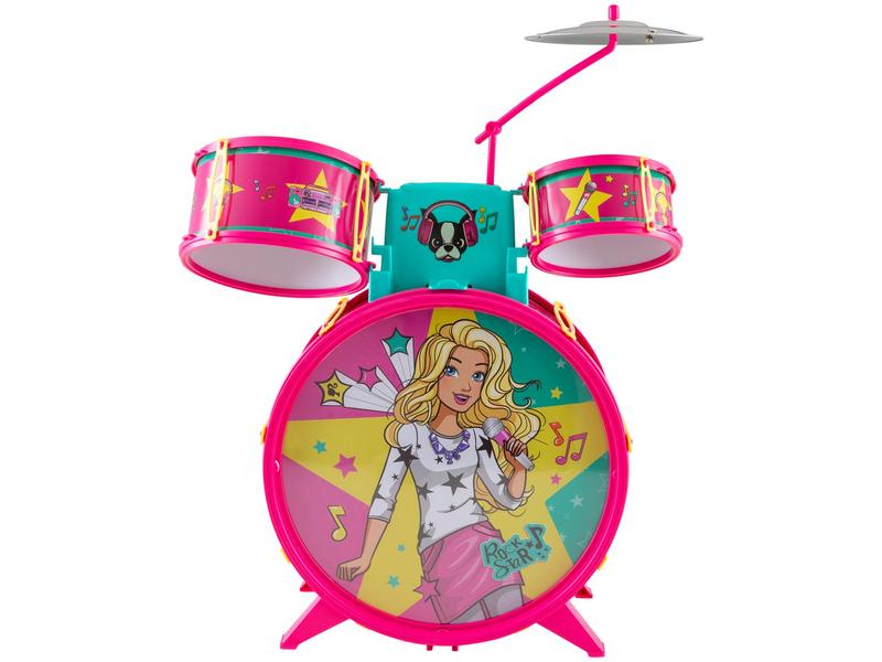 Bateria de Brinquedo Barbie Fabulosa - Fun Imagem de Bateria de Brinquedo Barbie Fabulosa
