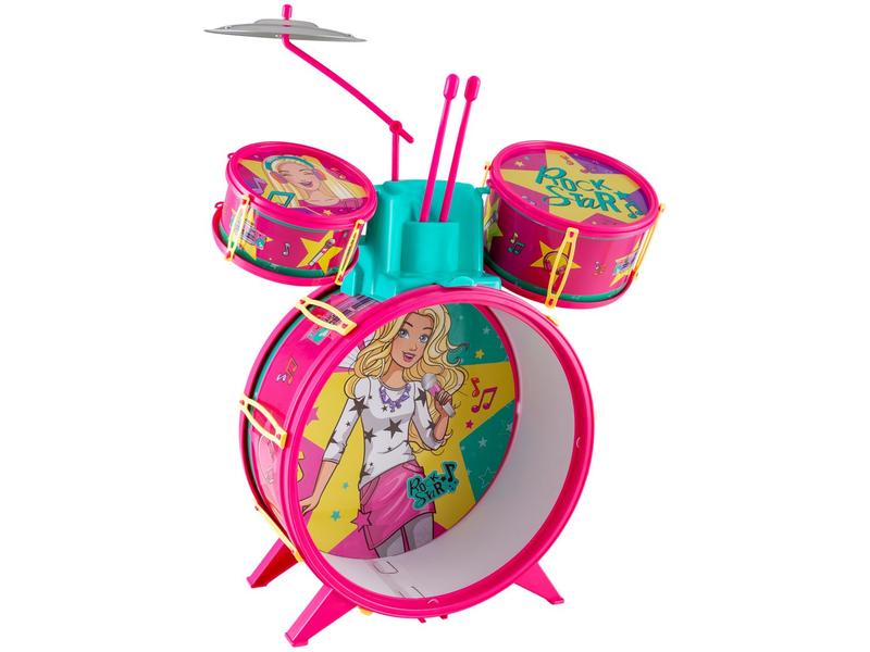 Bateria de Brinquedo Barbie Fabulosa - Fun Imagem de Bateria de Brinquedo Barbie Fabulosa