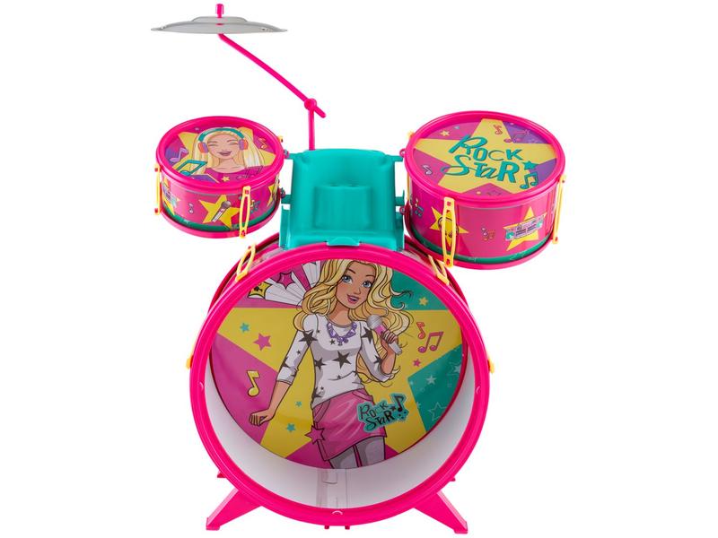 Bateria de Brinquedo Barbie Fabulosa - Fun Imagem de Bateria de Brinquedo Barbie Fabulosa