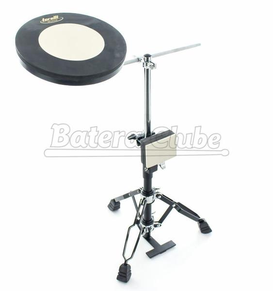 Bateria de Estudo Torelli TBE02 Compacta com Pad de Bumbo e Caixa com sistema de ferragem Imagem de Bateria de Estudo Torelli TBE02 Compacta com Pad de Bumbo e Caixa com sistema de ferragem