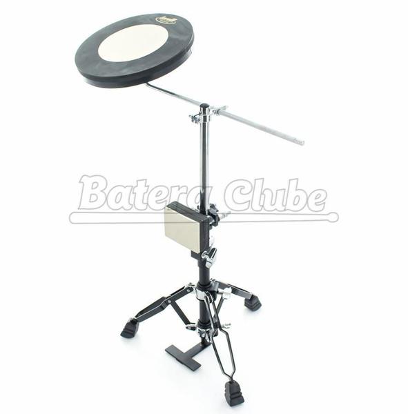 Bateria de Estudo Torelli TBE02 Compacta com Pad de Bumbo e Caixa com sistema de ferragem Imagem de Bateria de Estudo Torelli TBE02 Compacta com Pad de Bumbo e Caixa com sistema de ferragem