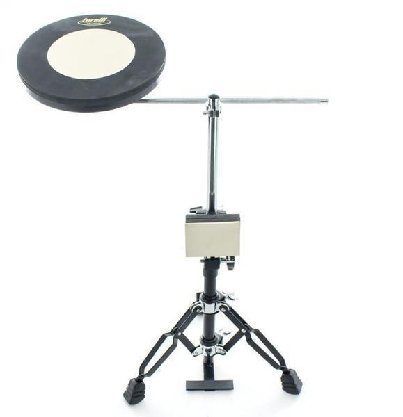 Bateria de Estudo Torelli TBE02 Compacta com Pad de Bumbo e Caixa com sistema de ferragem Imagem de Bateria de Estudo Torelli TBE02 Compacta com Pad de Bumbo e Caixa com sistema de ferragem